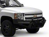 Fab Fours Red Steel Front Bumper with Pre-Runner Guard; Matte Black (07-13 Silverado 1500)