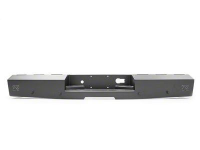 Fab Fours Red Steel Rear Bumper; Matte Black (19-25 Silverado 1500)