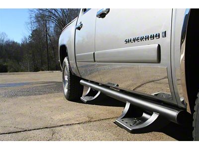 Fab Fours Side Step Bars; Black (11-19 Silverado 1500 Crew Cab)