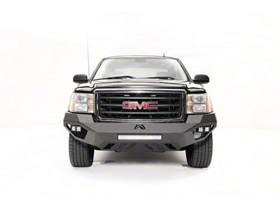 Fab Fours Vengeance Front Bumper with No Guard; Matte Black (07-13 Silverado 1500)