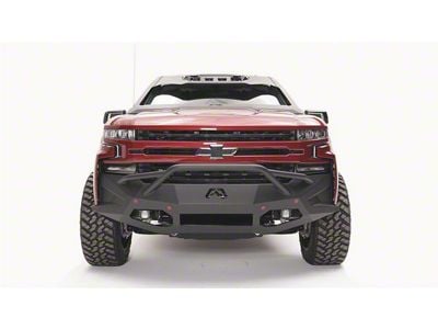 Fab Fours Vengeance Front Bumper with Pre-Runner Guard; Bare Steel (19-21 Silverado 1500, Excluding Diesel)