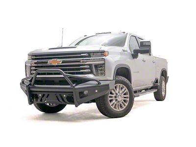 Fab Fours Black Steel Elite Front Bumper; Matte Black (20-23 Silverado 2500 HD)