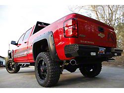 Fab Fours Black Steel Ranch Rear Bumper; Gloss Black (03-06 Silverado 2500 HD)