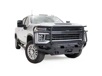 Fab Fours Matrix Front Bumper with Full Guard; Matte Black (20-23 Silverado 2500 HD)