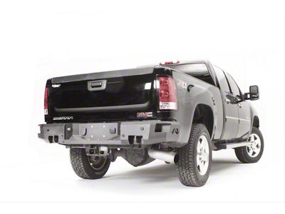 Fab Fours Premium Rear Bumper with D-Ring Mounts; Bare Steel (11-14 Silverado 2500 HD)