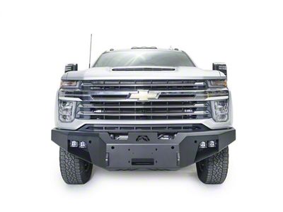 Fab Fours Premium Winch Front Bumper with No Guard; Matte Black (20-23 Silverado 2500 HD)