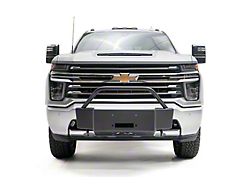 Fab Fours Large Frame Winch Mount; Matte Black (20-25 Silverado 3500 HD)