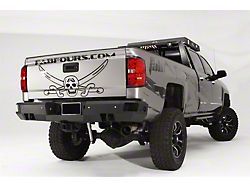 Fab Fours Premium Rear Bumper; Matte Black (15-19 Silverado 3500 HD)