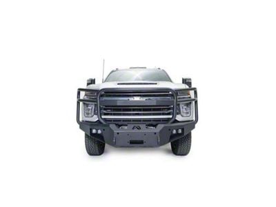 Fab Fours Premium Winch Front Bumper with Full Guard; Matte Black (20-23 Silverado 3500 HD)