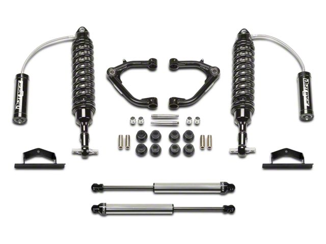 Fabtech 2-Inch Uniball Upper Control Arm System with Dirt Logic Coil-Over Reservoirs and Shocks (07-13 2WD/4WD Silverado 1500 Extended Cab, Crew Cab)