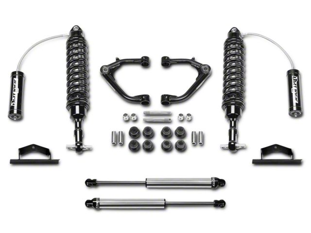 Fabtech 2-Inch Uniball Upper Control Arm System with Dirt Logic Coil-Over Reservoirs and Shocks (14-18 2WD/4WD Sierra 1500 Double Cab, Crew Cab, Excluding Denali)