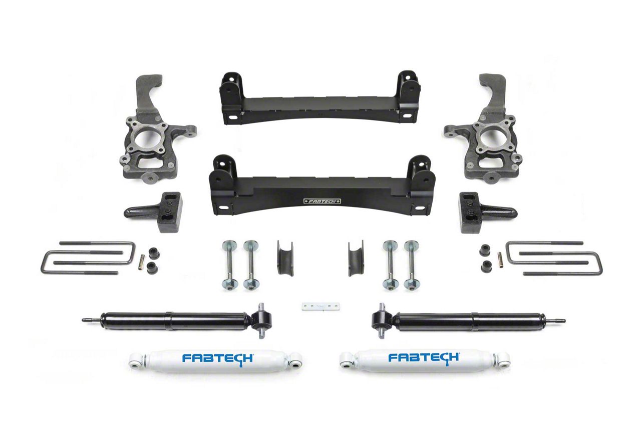 Fabtech F-150 4 in. Basic Lift System w/ Shocks T538860 (15-20 2WD F-150 SuperCab, SuperCrew)