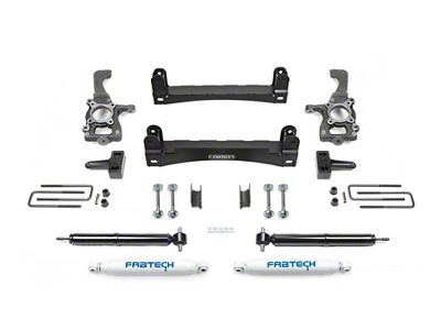 Fabtech 4-Inch Basic Lift Kit with Shocks (15-20 2WD F-150 SuperCab, SuperCrew)