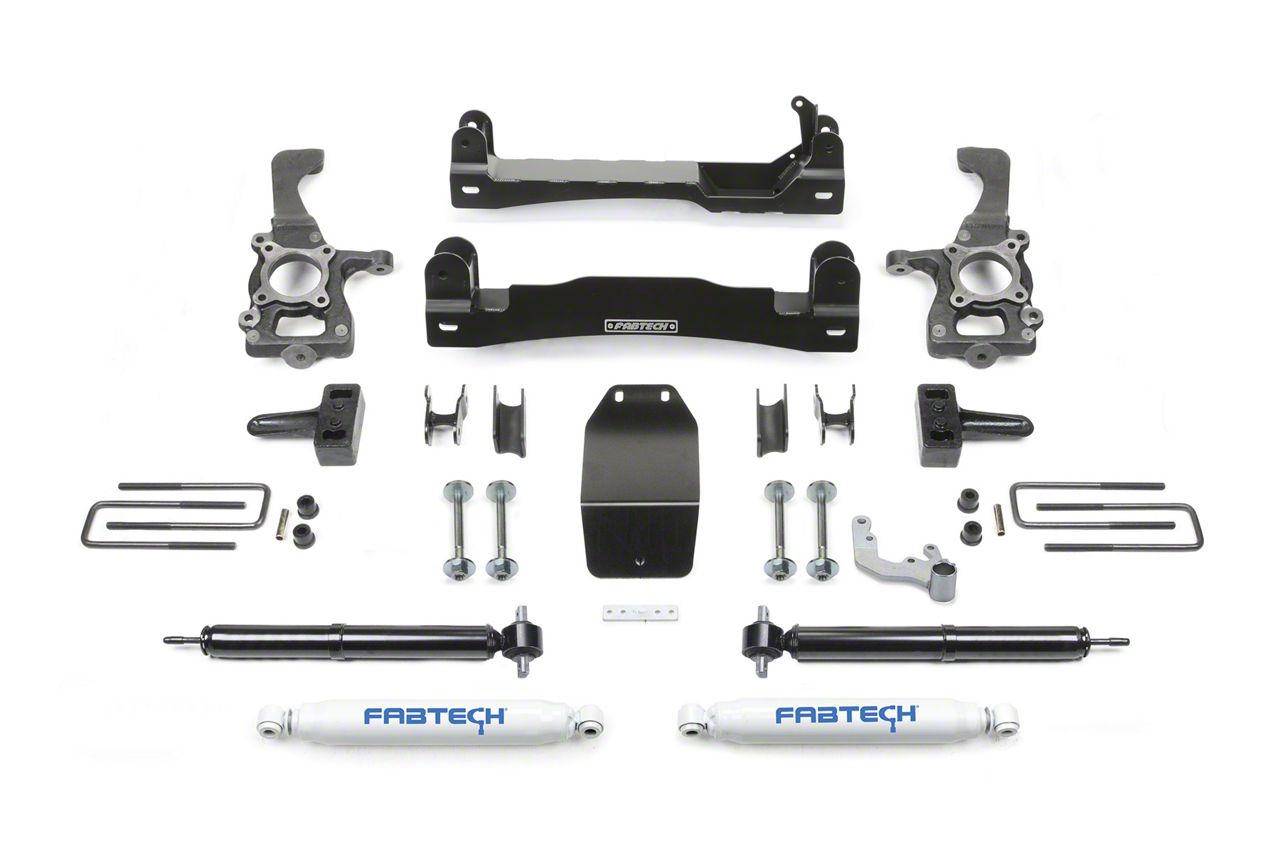 Fabtech F-150 4 in. Basic Lift System w/ Shocks T538859 (15-20 4WD F-150 SuperCab, SuperCrew, Excluding Raptor)