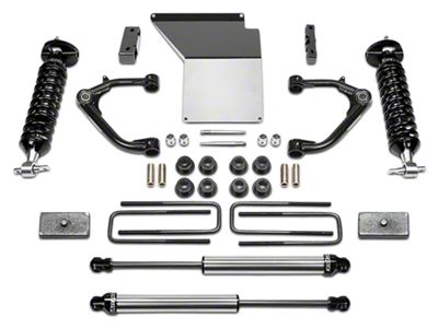 Fabtech 4-Inch Uniball Upper Control Arm System with Dirt Logic Coil-Overs and Shocks (14-18 2WD/4WD Sierra 1500 Double Cab, Crew Cab, Excluding Denali)