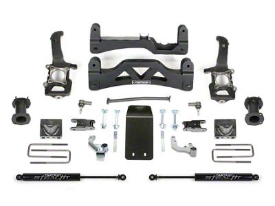 Fabtech 6-Inch Basic Suspension Lift Kit with Front Stock Coil-Over Spacers and Rear Stealth Shocks (2014 4WD F-150 SuperCrew, Excluding Raptor)