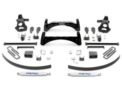 Fabtech 6-Inch Basic Suspension Lift Kit with Shocks (07-13 2WD/4WD Sierra 1500)