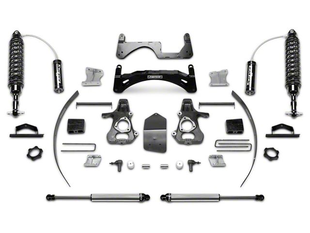 Fabtech 6-Inch Performance Suspension Lift Kit with Dirt Logic 2.5 Coil-Over Reservoirs and Shocks (14-18 2WD/4WD Sierra 1500 Double Cab, Crew Cab, Excluding Denali)
