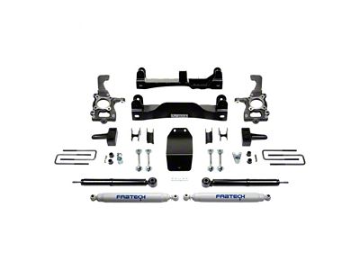 Fabtech 4-Inch Basic Suspension Lift Kit with Performance Shocks (2014 4WD F-150 SuperCab, SuperCrew, Excluding Raptor)