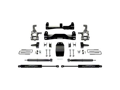 Fabtech 4-Inch Basic Suspension Lift Kit with Stealth Shocks (2014 4WD F-150 SuperCab, SuperCrew, Excluding Raptor)