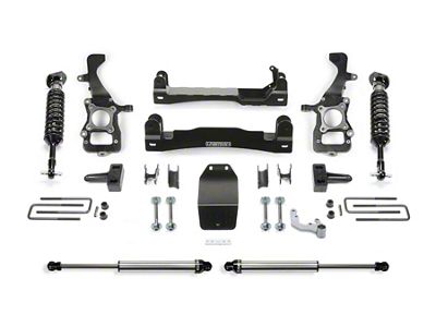 Fabtech 4-Inch Suspension Lift Kit with Front Dirt Logic 2.5 Coil-Over and Rear Dirt Logic 2.25 Shocks (21-25 4WD F-150 SuperCrew w/o CCD System, Excluding PowerBoost, Powerstroke & Raptor)