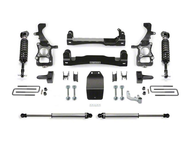 Fabtech 4-Inch Suspension Lift Kit with Front Dirt Logic 2.5 Coil-Over and Rear Dirt Logic 2.25 Shocks (21-24 4WD F-150 SuperCrew w/o CCD System, Excluding PowerBoost, Powerstroke & Raptor)