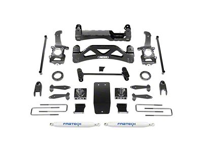 Fabtech 6-Inch Basic Suspension Lift Kit with Stock Coil-Over Spaers and Performance Shocks (04-08 4WD V8 F-150)