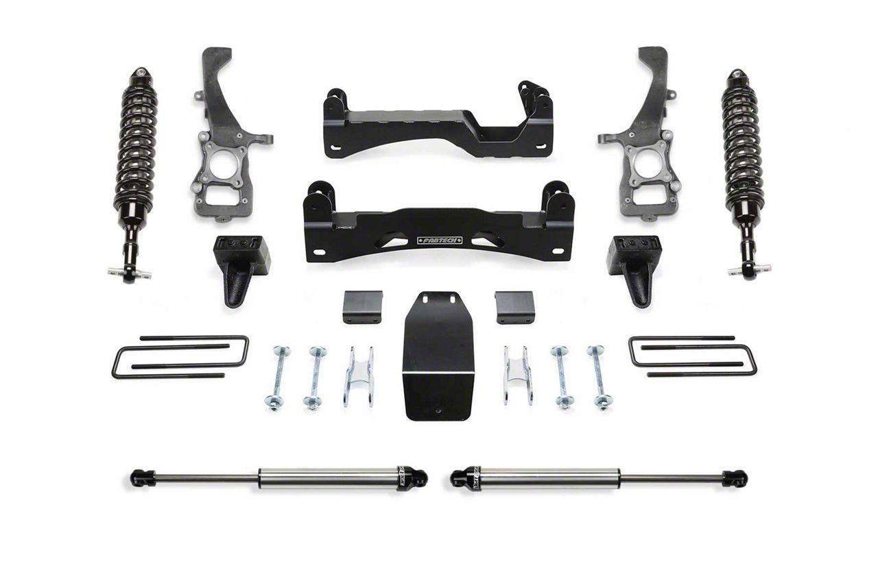 Fabtech F-150 6-Inch Performance Suspension Lift Kit with Dirt Logic 2.5 Coil-Overs and Dirt Logic Shocks K2372DL (21-24 4WD F-150 SuperCrew,…