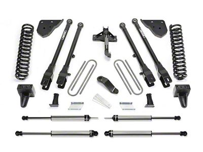 Fabtech 4-Inch 4-Link Suspension Lift Kit with Dirt Logic Shocks (23-24 4WD 6.7L Powerstroke F-250 Super Duty w/o Onboard Scale System)