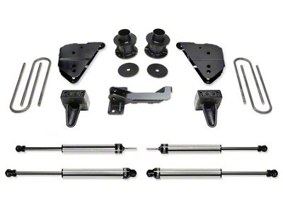 Fabtech 4-Inch Budget Suspension Lift Kit with Dirt Logic Shocks (23-24 4WD F-250 Super Duty w/o Onboard Scale System, Excluding Tremor)