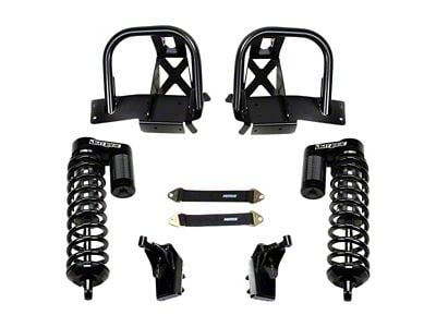 Fabtech 4-Inch Coil-Over Conversion Kit with Front Dirt Logic 4.0 Reservoir Coil-Overs (11-16 4WD F-250 Super Duty)