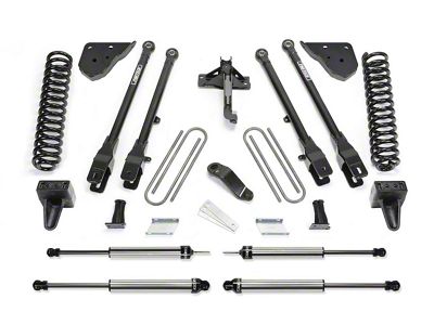 Fabtech 6-Inch 4-Link Suspension Lift Kit with Dirt Logic Shocks (23-24 4WD 6.7L Powerstroke F-250 Super Duty w/o Onboard Scale System)