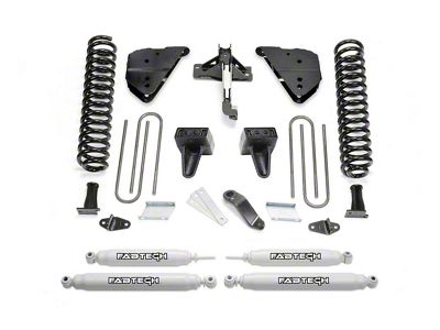 Fabtech 6-Inch Basic Suspension Lift Kit with Performance Shocks (23-25 4WD 6.7L Powerstroke F-250 Super Duty w/o Onboard Scale System)