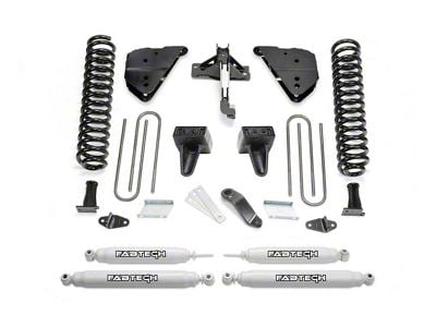 Fabtech 6-Inch Basic Suspension Lift Kit with Performance Shocks (23-24 4WD 6.7L Powerstroke F-250 Super Duty w/o Onboard Scale System)