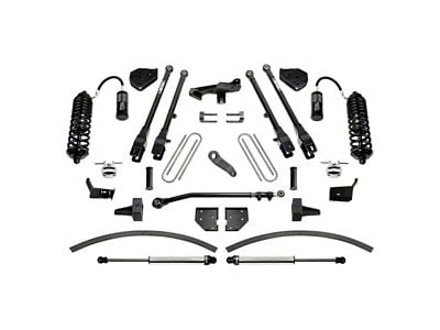 Fabtech 8-Inch 4-Link Suspension Lift Kit with Dirt Logic 4.0 Reservoir Coil-Overs and Dirt Logic Shocks (17-21 4WD 6.7L Powerstroke F-250 Super Duty)