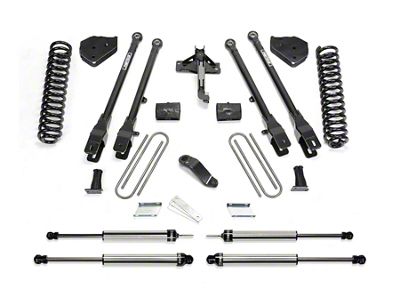Fabtech 4-Inch 4-Link Lift Kit with Dirt Logic Shocks (17-22 4WD 6.2L F-350 Super Duty)
