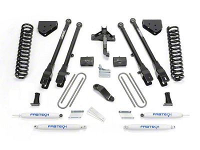 Fabtech 4-Inch 4-Link Lift Kit with Performance Shocks (11-16 4WD F-350 Super Duty)