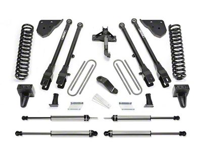 Fabtech 4-Inch 4-Link Suspension Lift Kit with Dirt Logic Shocks (23-25 4WD 6.7L Powerstroke F-350 Super Duty SRW w/o Onboard Scale System)