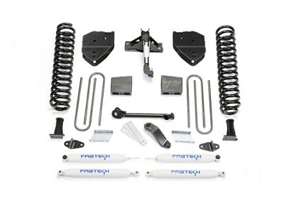 Fabtech 4-Inch Basic Lift Kit with Performance Shocks (17-22 4WD 6.2L F-350 Super Duty)
