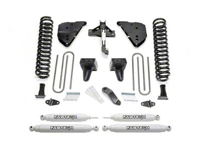 Fabtech 4-Inch Basic Suspension Lift Kit with Performance Shocks (23-24 4WD 6.7L Powerstroke F-350 Super Duty SRW w/o Onboard Scale System)
