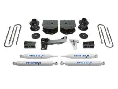 Fabtech 4-Inch Budget Lift Kit with Performance Shocks (11-16 4WD F-350 Super Duty)