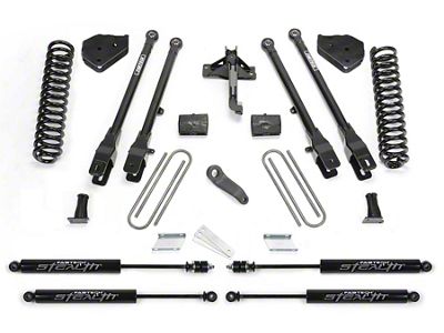 Fabtech 6-Inch 4-Link Suspension Lift Kit with Stealth Shocks (17-22 4WD 6.2L F-350 Super Duty)
