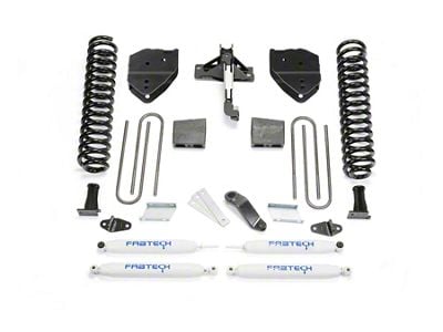 Fabtech 6-Inch Basic Suspension Lift Kit with Performance Shocks (17-22 4WD 6.2L F-350 Super Duty)