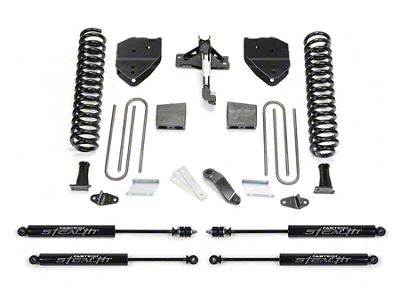 Fabtech 6-Inch Basic Suspension Lift Kit with Stealth Shocks (17-22 4WD 6.2L F-350 Super Duty)