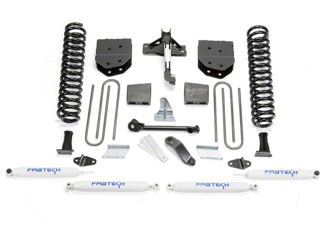 Fabtech 6-Inch Basic Suspension Lift Kit with Performance Shocks (11-16 4WD F-350 Super Duty)