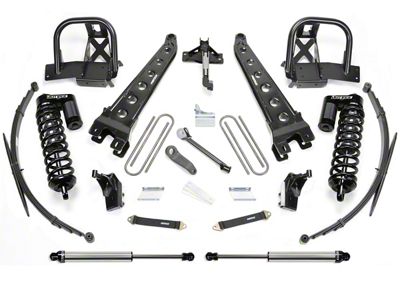 Fabtech 8-Inch Radius Arm Suspension Lift Kit with Dirt Logic 4.0 Coil-Overs, Dirt Logic Shocks and Rear Leaf Springs (11-16 4WD F-350 Super Duty)