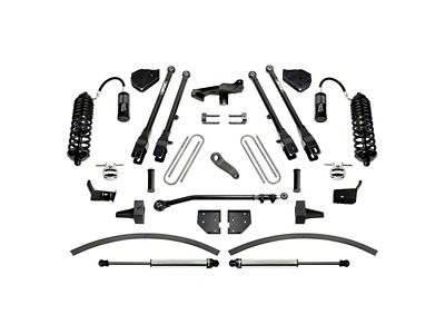 Fabtech 8-Inch 4-Link Suspension Lift Kit with Dirt Logic 4.0 Reservoir Coil-Overs and Dirt Logic Shocks (17-21 4WD 6.7L Powerstroke F-350 Super Duty SRW)