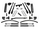 Fabtech 8-Inch 4-Link Suspension Lift Kit with Stealth Shocks (17-22 6.7L Powerstroke F-350 Super Duty SRW)
