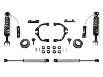 Fabtech 3-Inch Ball Joint Upper Control Arm Lift Kit with Dirt Logic 2.5 Reservoir Coil-Overs and Dirt Logic 2.25 Shocks (19-25 4WD RAM 1500 Rebel w/o Air Ride)