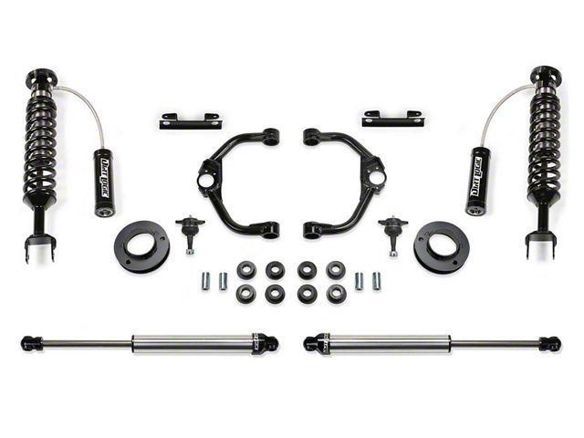 Fabtech 3-Inch Ball Joint Upper Control Arm Lift Kit with Dirt Logic 2.5 Reservoir Coil-Overs and Dirt Logic 2.25 Shocks (19-24 4WD RAM 1500 Rebel w/o Air Ride)